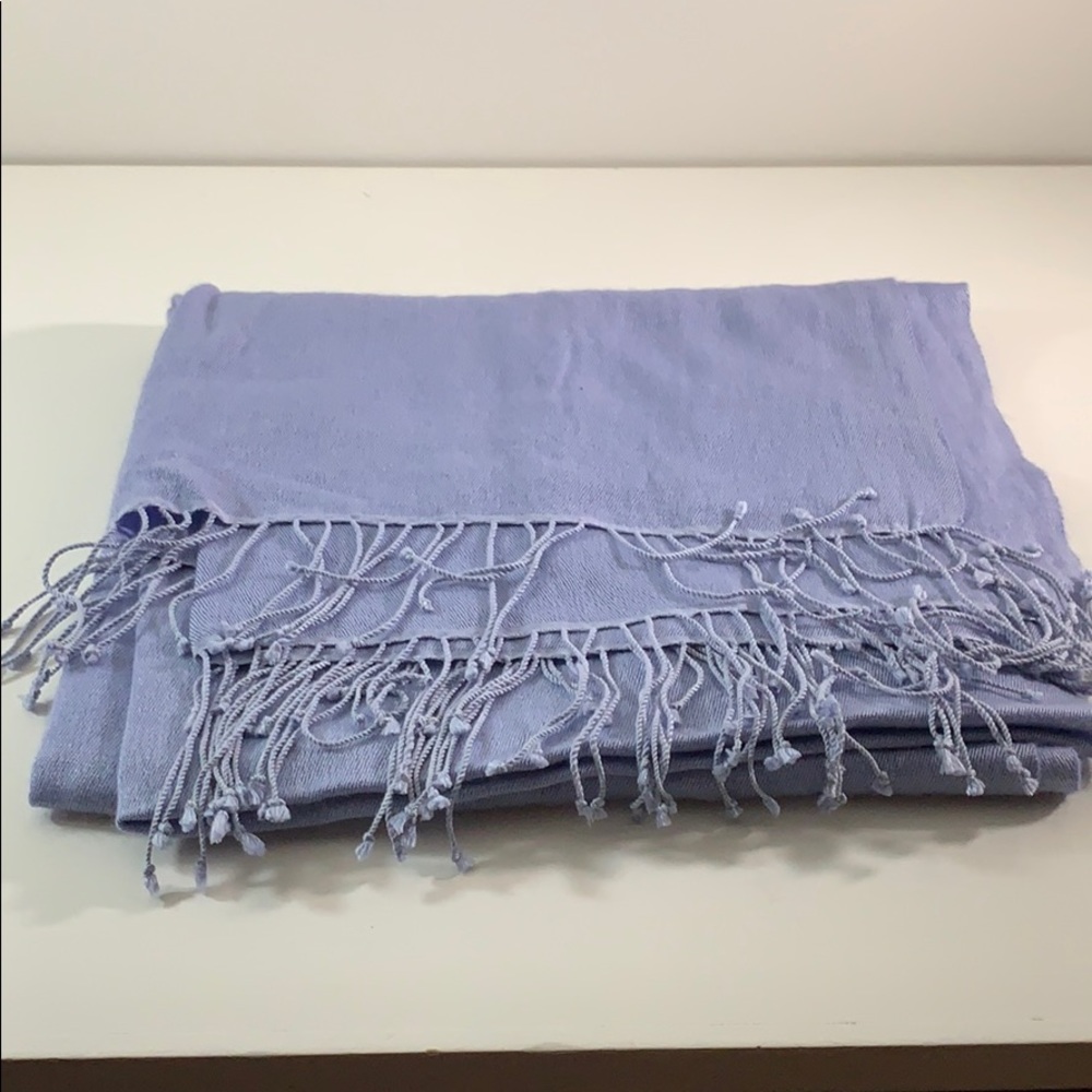 Baby blue scarf